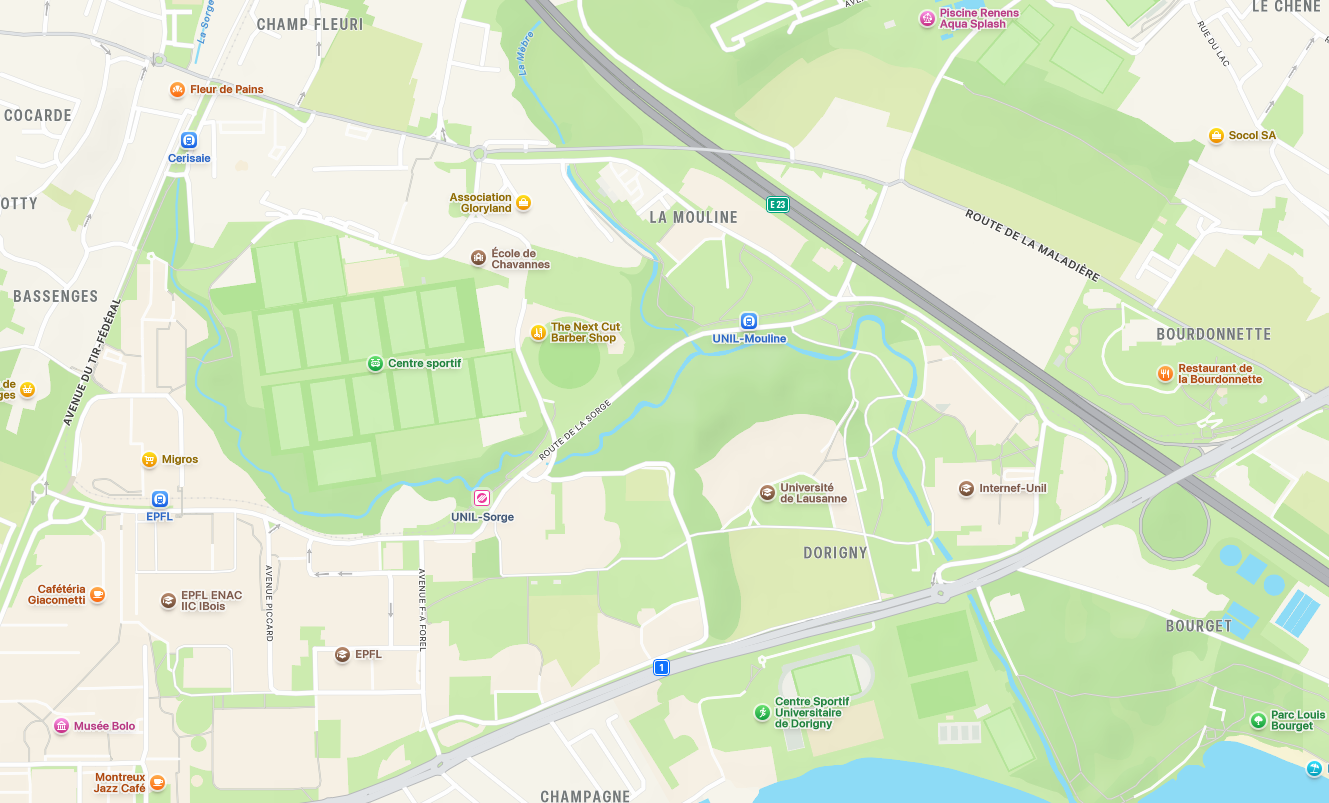 Carte de localisation ENER50 — Rue Catherine Colomb 7, Chavannes-près-Renens